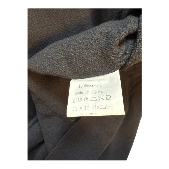 ZANZEA COLLECTION Black Cotton Midi Dress - Size Large - Picture 6 of 10